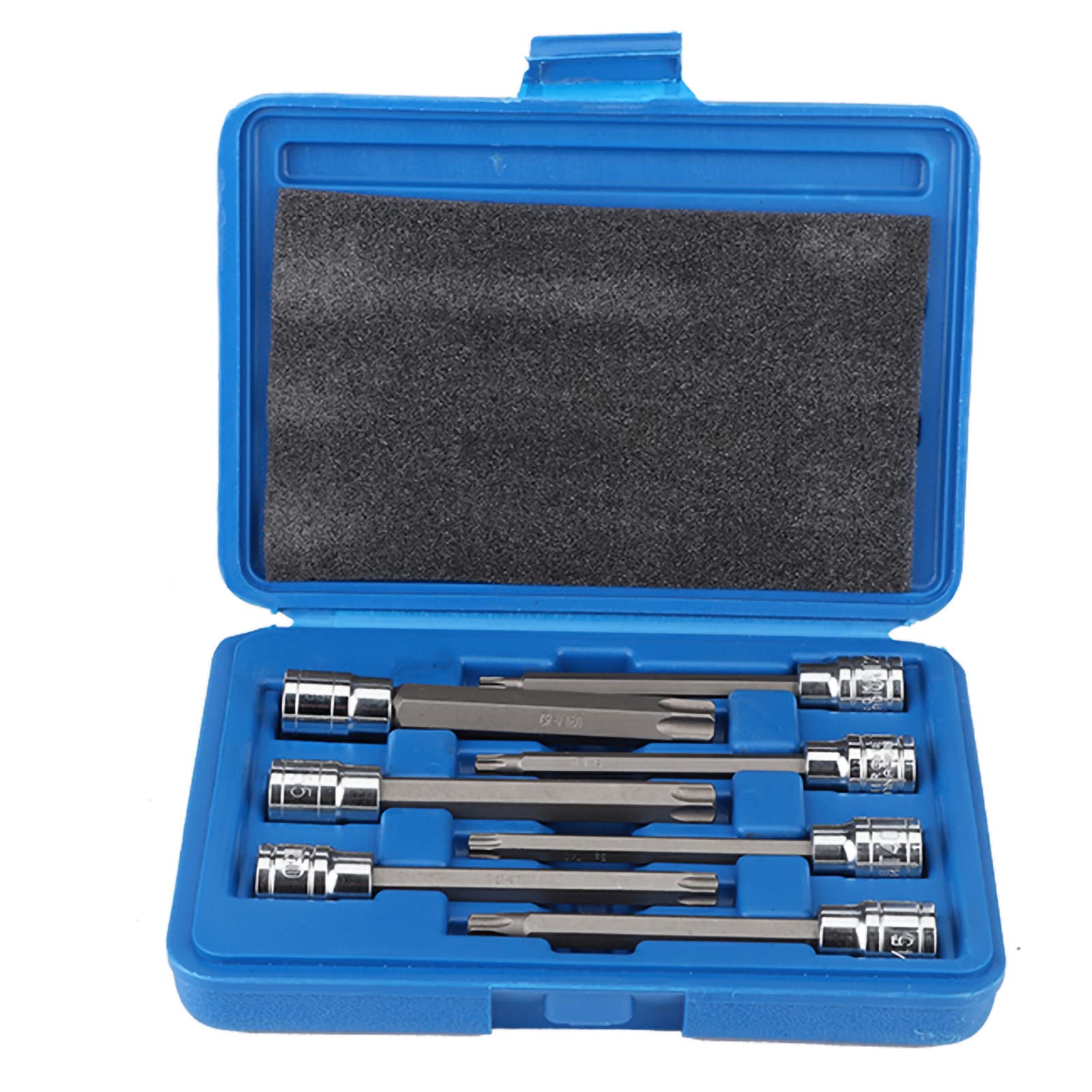 7pcs 3/8-Zoll-Antrieb Extra Langer Torx-Stern-Bit-Sockel-Set, Chrome Vanadium Steel, für Schwer Zugängliche Orte mit Plastikgehäuse für die Lagerung, Torx-Sternbit 7pcs 3/8-Zoll-Antrieb Extra Langer Torx-Stern-Bit-Sockel-Set, Chrome Vanadium Steel, für Schwer Zugängliche Orte mit Plastikgehäuse für die Lagerung, Torx-Sternbit von Karlak