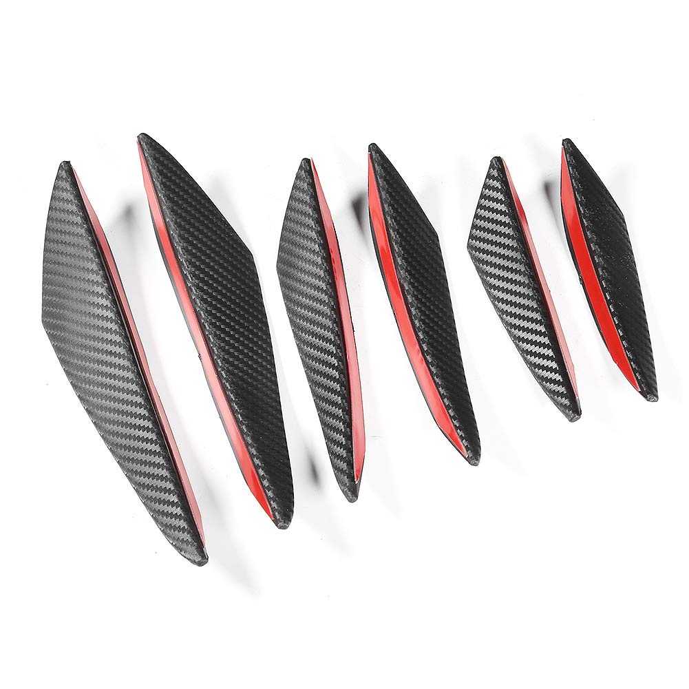 Auto Stoßfänger Canard Diffusor, 6pcs Carbonfaser-Textur Splitter-Spoiler-Lippe, Einfache Installation, Universelle Größen, Farbschutz mit Starkem Sonnenlicht, Brandneues Auto Stoßfänger Canard Diffusor, 6pcs Carbonfaser-Textur Splitter-Spoiler-Lippe, Einfache Installation, Universelle Größen, Farbschutz mit Starkem Sonnenlicht, Brandneues von Karlak