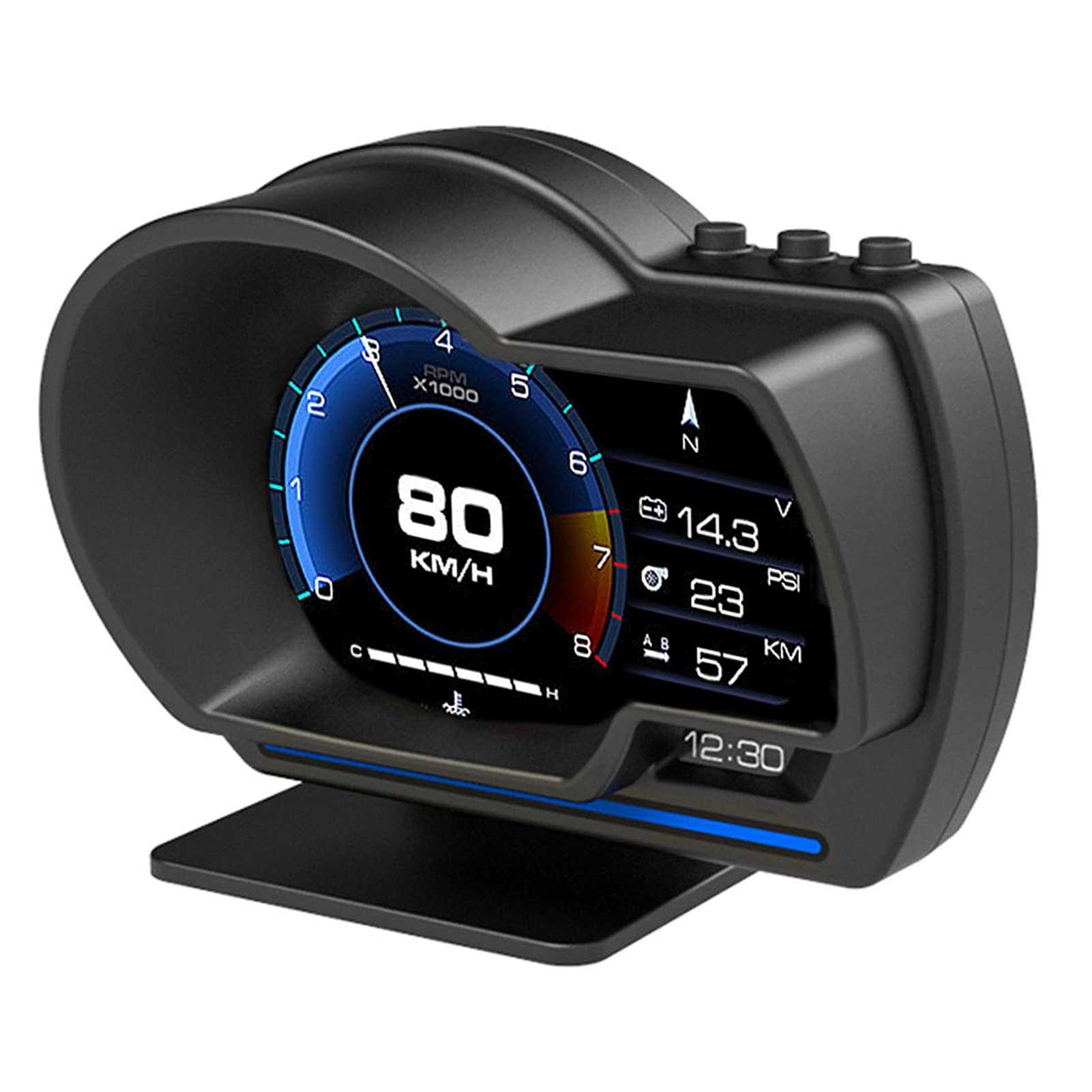 Head -up -Anzeige Viel Leistungsfähiger Als Andere, LED -Beleuchtung Zeigt Ihre Stimmung, Unterstützt OBD2+GPS, 10 Weitere OBD2 -Protokolle für 98% Autokompatibilität, OBD Head -up -Anzeige Viel Leistungsfähiger Als Andere, LED -Beleuchtung Zeigt Ihre Stimmung, Unterstützt OBD2+GPS, 10 Weitere OBD2 -Protokolle für 98% Autokompatibilität, OBD von Karlak