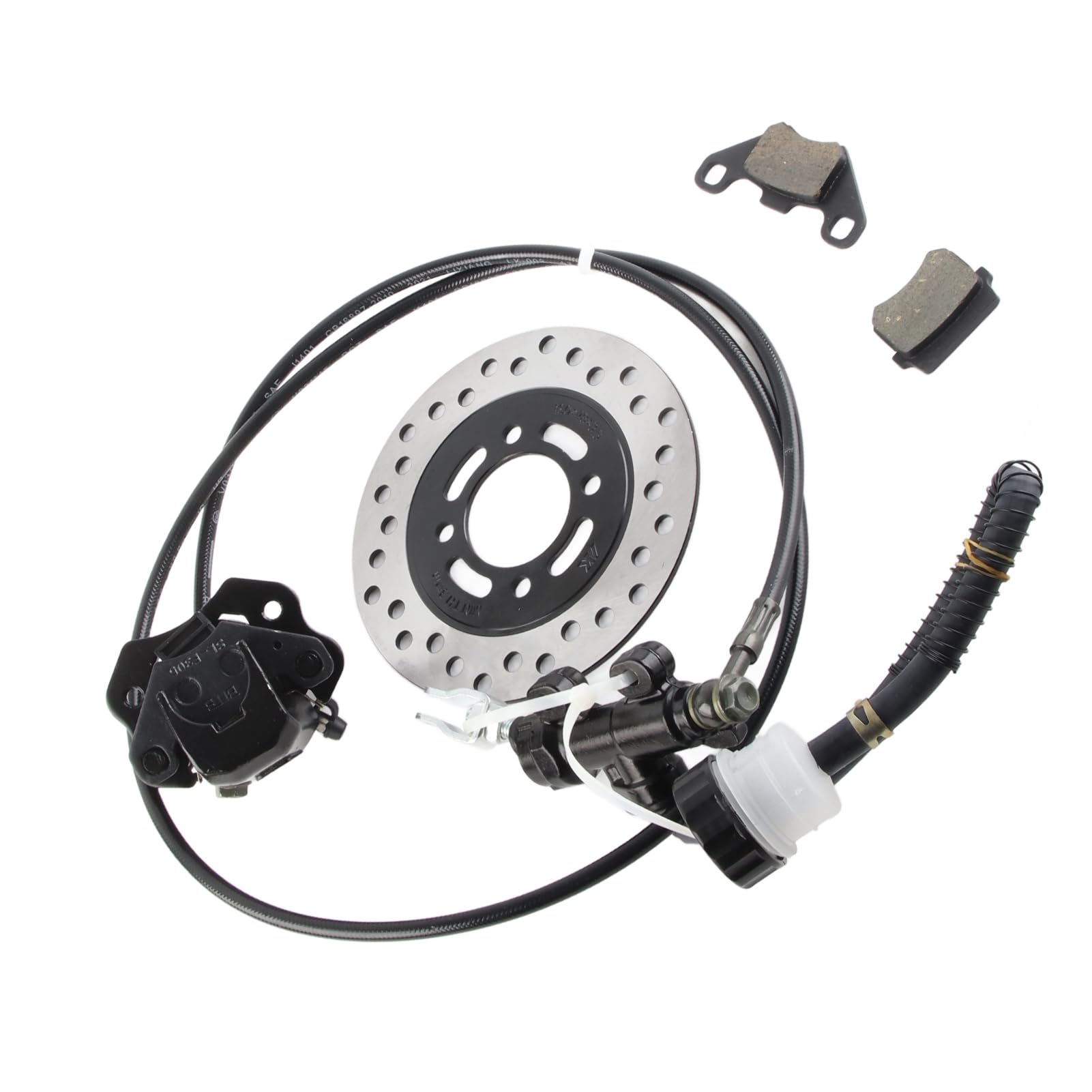 Hydraulikscheibenbremskit mit Hohem Kompressionshydraulikkabel, Bremsbelag und Bremshalterscheibenscheiben -Scheibe, Universal Kit für Dirt Bike Quad ATV Go Kart, Geeignet Hydraulikscheibenbremskit mit Hohem Kompressionshydraulikkabel, Bremsbelag und Bremshalterscheibenscheiben -Scheibe, Universal Kit für Dirt Bike Quad ATV Go Kart, Geeignet von Karlak
