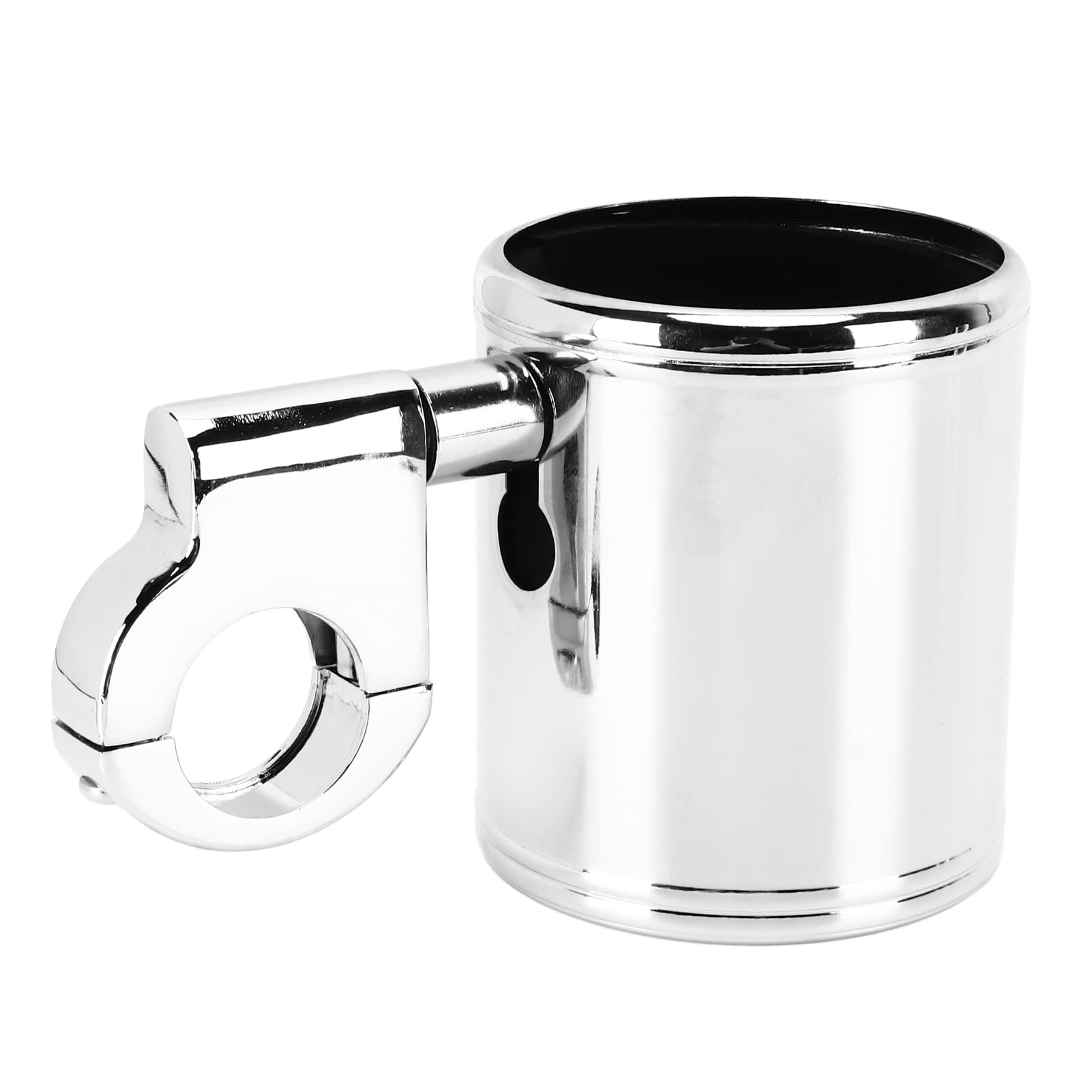 Motorradbecherhalter, Verstellbares Universal für ATV 22 Bis 32 Mm Griff mit Aluminiumlegierungsclips, Einfache Installation, Robustes und Rostfestes, Verchromtem, Poliertem Motorradbecherhalter, Verstellbares Universal für ATV 22 Bis 32 Mm Griff mit Aluminiumlegierungsclips, Einfache Installation, Robustes und Rostfestes, Verchromtem, Poliertem von Karlak
