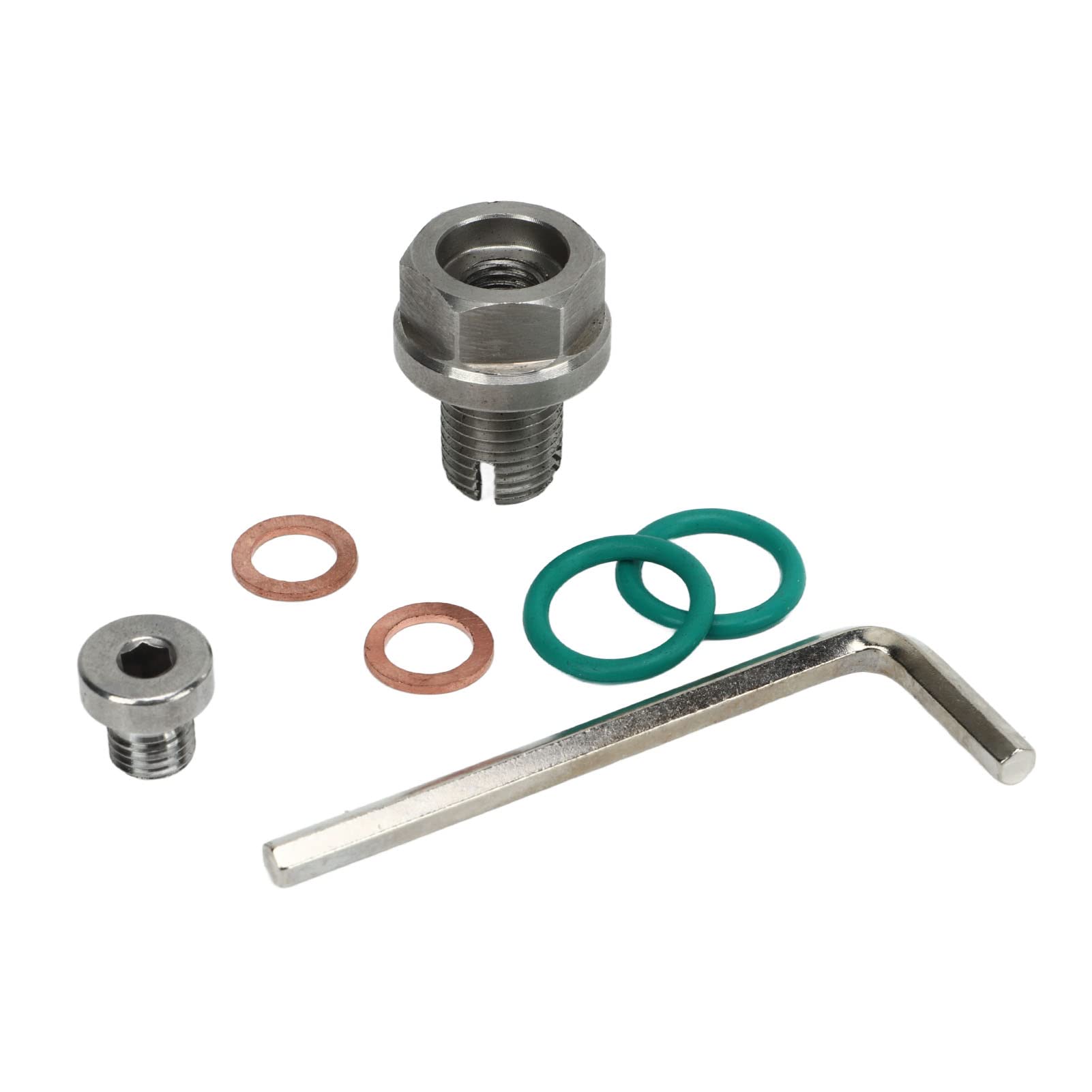 Piggyback Drain Stecker Selbsthackende Ölwanne Reparaturkit Edelstahl O Ringdichtung für Motor -Sumpfmutterstopfen, Ideal für die Reparatur Ihrer Ölwanne (M12.1-1.25x15mm) von Karlak