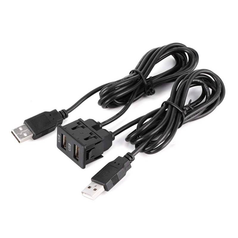 USB -Panel -Kabeladapter 2 Hafenautohalterungskabel für LKW -Boot 1,5 M Armaturenbrettkabeladapter, Kleines und Geringes Gewicht von Karlak