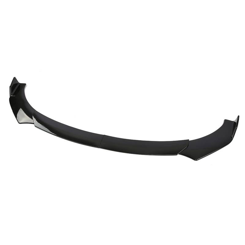 Universal Car Front Spoiler Stoßfänger Lippenspoiler, Hochwertiger Kunststoff, Sportstil, Einfaches Installationszubehör mit Abgerundeten Ecken für eine Breite Anwendung von Karlak