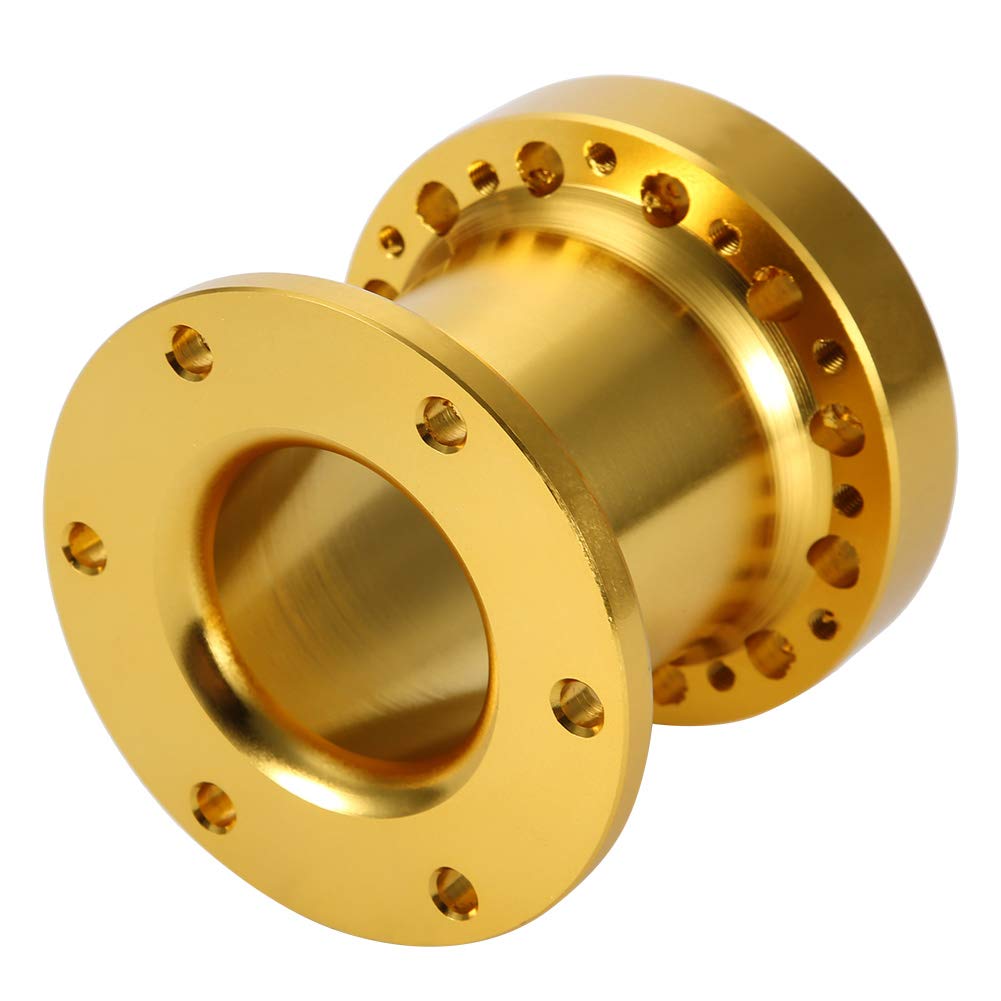 Universeller 3 -Zoll -Auto -Lenkrad -Hub -Spacer -Kit, Aluminium, Lenkrad -Hub -Hub -Adapter, 3 Farben Universal für (Gold) von Karlak