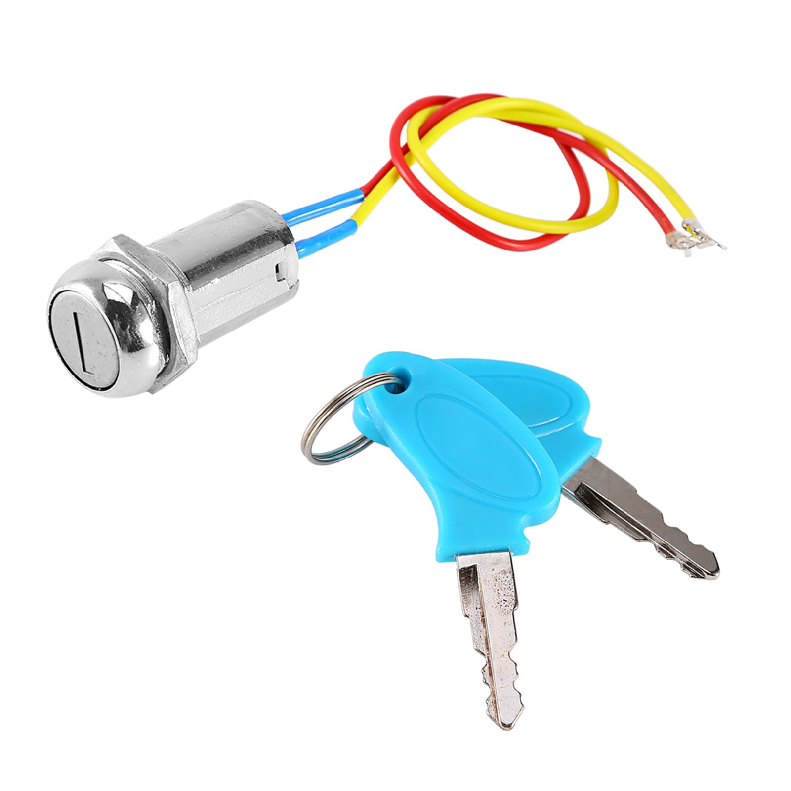 Zündschalter Universal, Schlüsselschloss mit 2 Drahtschlüsselschloss für Elektro -Roller -ATV -Moped -Kart, Metall, 2 Cm Lockdurchmesser, für Elektrorte, Elektrofahrrad, Zündschalter Universal, Schlüsselschloss mit 2 Drahtschlüsselschloss für Elektro -Roller -ATV -Moped -Kart, Metall, 2 Cm Lockdurchmesser, für Elektrorte, Elektrofahrrad, von Karlak