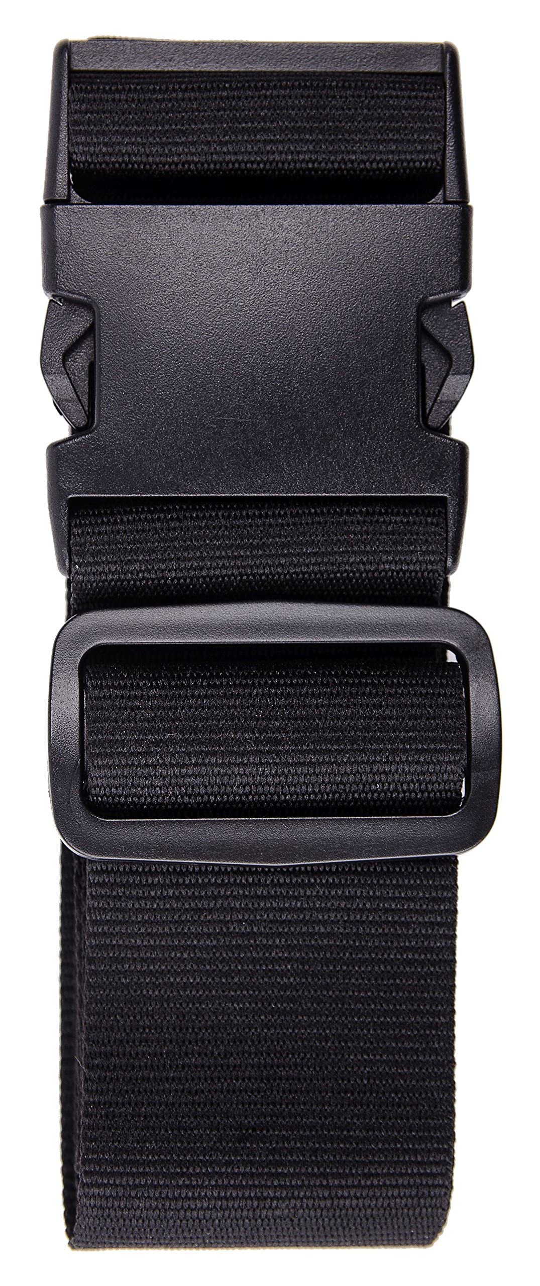 Karteo Kofferband schwarz Koffergurt [1 Stück] Reisegurt für Koffer und Taschen als Gepäckgurte 5 cm Polyester Gurt bis 155 cm Länge verstellbar von Karteo