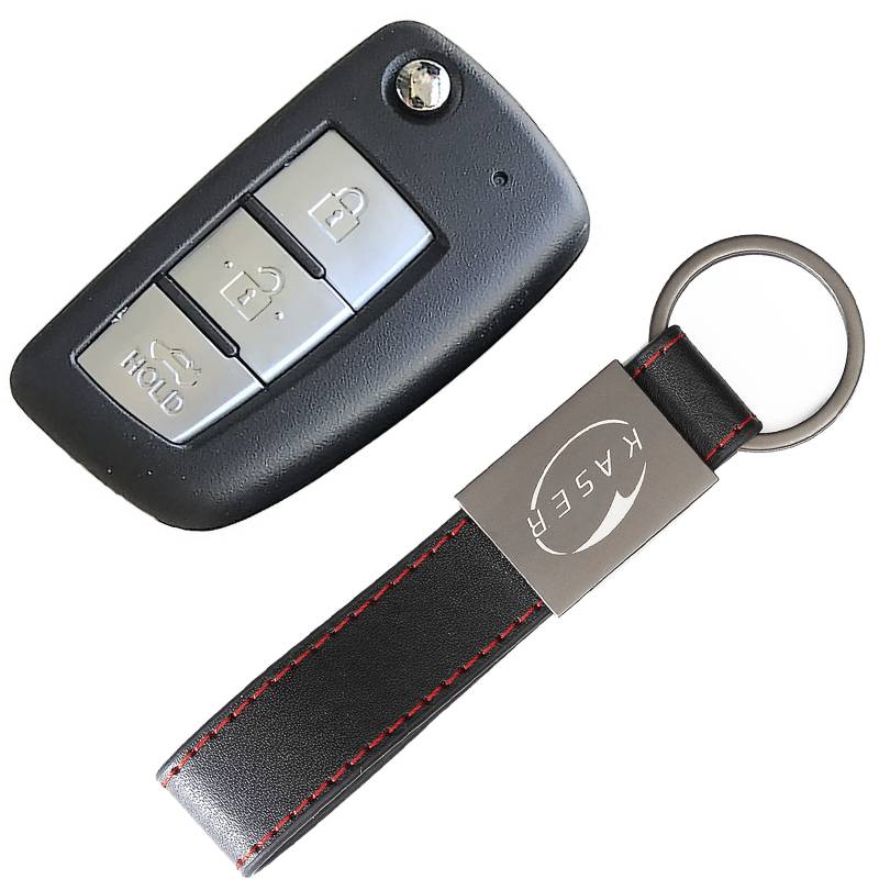 KASER Schlüssel Gehäuse Fernbedienung für Nissan Autoschlüssel Funkschlüssel 3 Tasten für Nissan Qashqai X-Trail Juke Micra Murano von Kaser