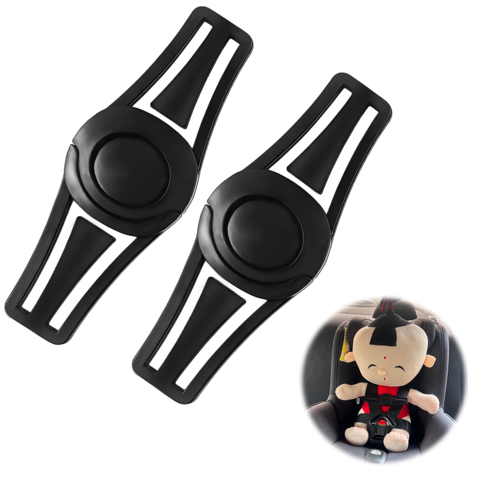 Kaslaider 2 Stück Kindersicherheitsgurt Schnalle Gurt, Verschluss Kindersitz Gurt Sicherung, Abschnallschutz Kindersitz, Gurtsammler Kindersitz, Autositz Brustgurt Clip für Autositze Kinderwagen Kaslaider 2 Stück Kindersicherheitsgurt Schnalle Gurt, Verschluss Kindersitz Gurt Sicherung, Abschnallschutz Kindersitz, Gurtsammler Kindersitz, Autositz Brustgurt Clip für Autositze Kinderwagen von Kaslaider