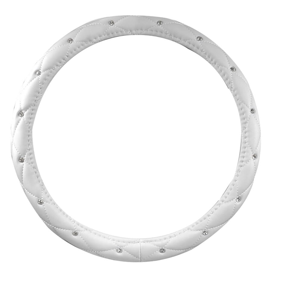 PU-Leder-Auto-Lenkradbezug Glitzer-Lenkradbezug Lenkradbezug mit Strasssteinen universeller Auto-Lenkradbezug rutschfest und atmungsaktiv Durchmesser 38 cm PU-Leder-Auto-Lenkradbezug Glitzer-Lenkradbezug Lenkradbezug mit Strasssteinen universeller Auto-Lenkradbezug rutschfest und atmungsaktiv Durchmesser 38 cm von Katutude