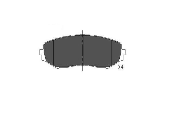 Bremsbelagsatz, Scheibenbremse Vorderachse Kavo Parts KBP-8512 von Kavo Parts