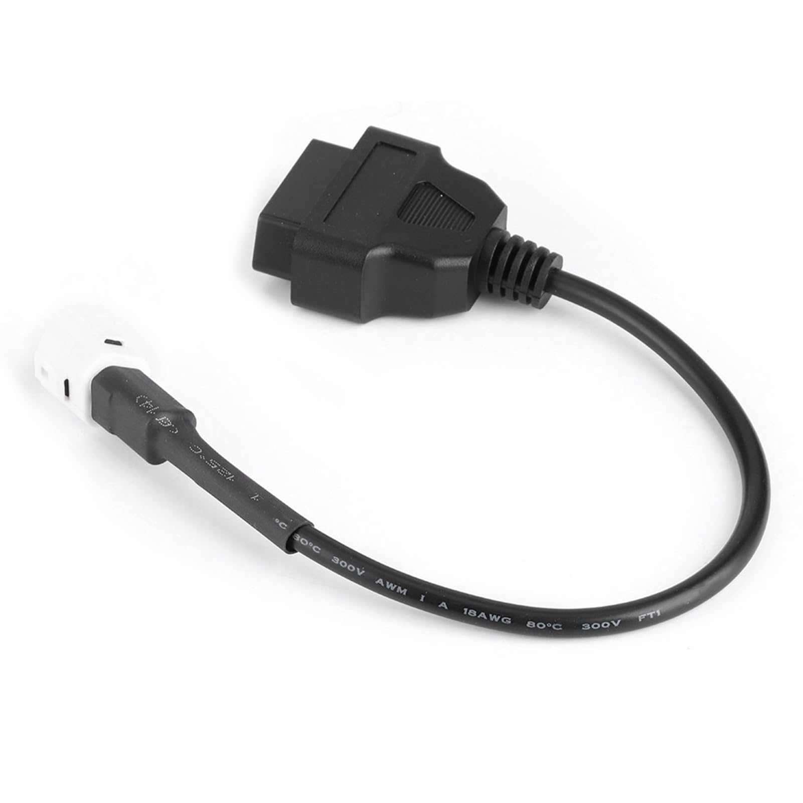 3 Pin zu OBD2 Motorrad-Diagnosekabel, Leicht zu Installierende, Stabile Eigenschaften, Geeignet für Standard III, YZF-R125, MT-125, YS-125, Aerox 50 2018 mit N-max, X-Max 125, von Kavolet