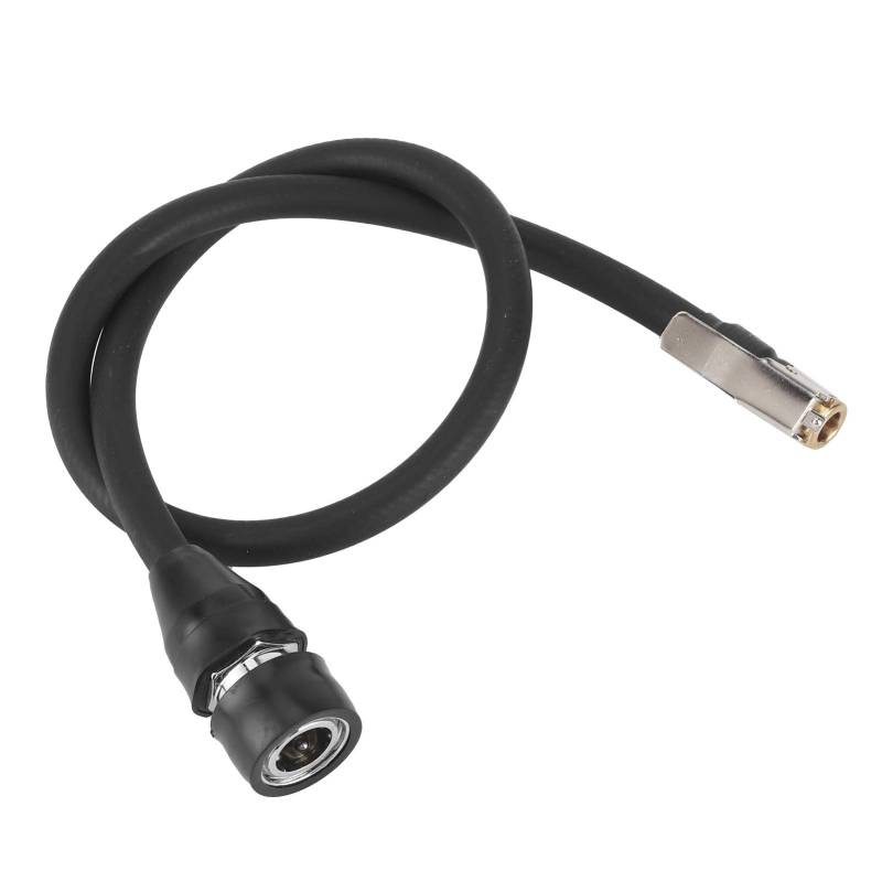300PSI Quick Disconnect Inflator Hose,Sturdy Female Connector Clamp Chuck High Temp Proof Universal,Three-layer Rubber Hose for to Prevent Freezing and Hardening,Steel Head for von Kavolet