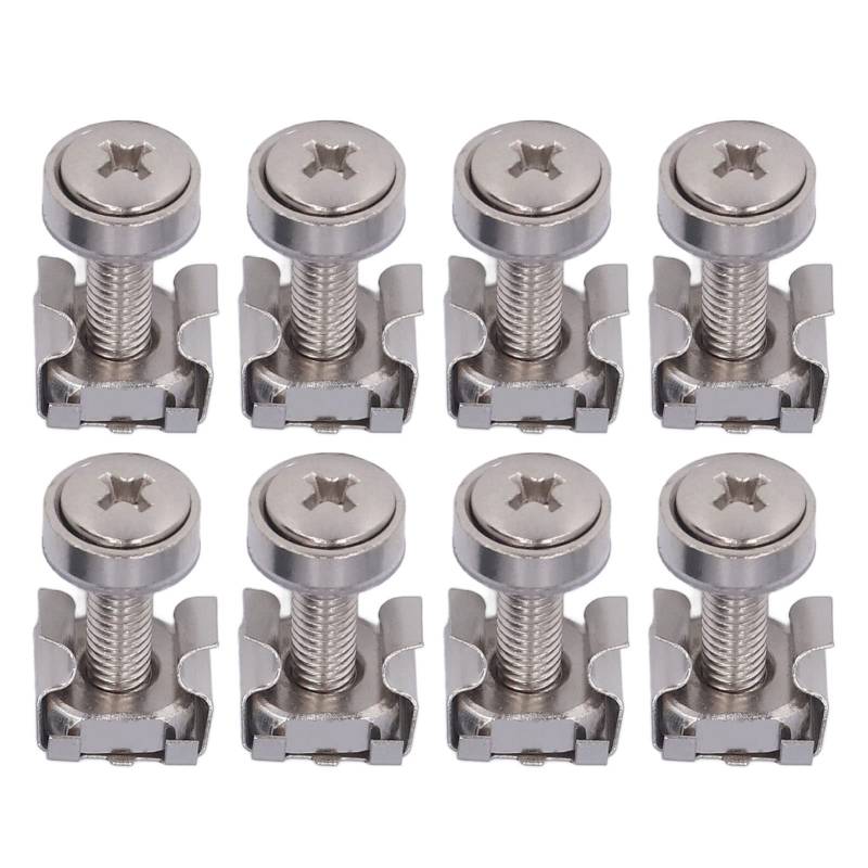 50 Sets Käfigmutter -Sortiment -Kit, Nickelgeplattter Eisen -Metrik -Rack -Rack -Halterung für Marineyacht, RV mit Aufbewahrungsbox von Kavolet