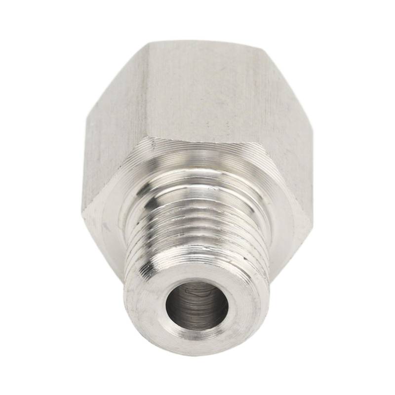 Absenderadapter des Manometer -Absenders, Lecksicheres Edelstahl 1/8 -Zoll -NPT Weiblich Bis M10x1.0 Männlicher Adapter mit Dichtung, Professionelle Anschlüsse, von Kavolet