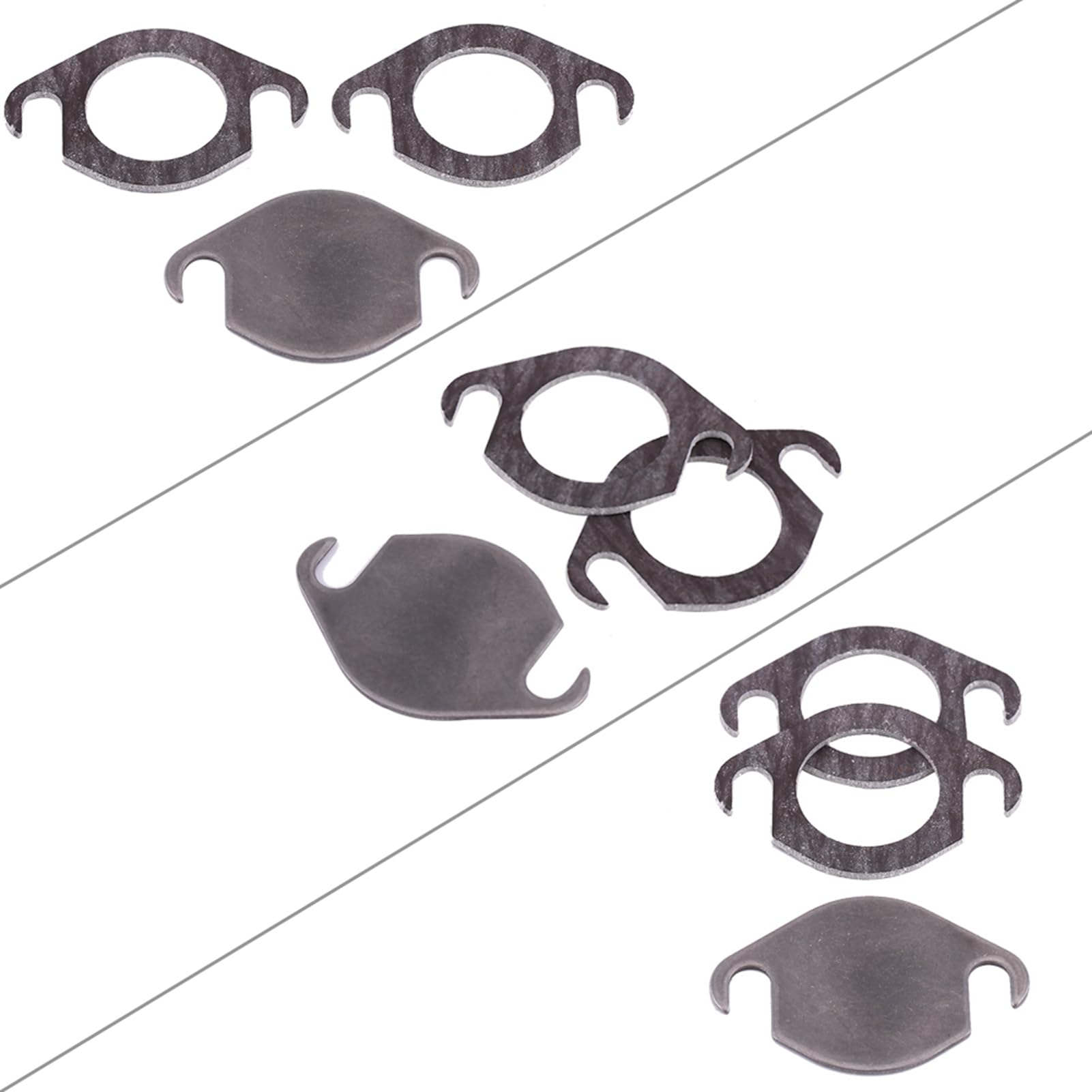 EGR -Ventil -Blockplatten -Kit aus Edelstahl, 2 Dichtungen, Einfach Installieren, für das Sitz von TDI mit Dichtung für Motor, Roomster, Cordoba, Geeignet von Kavolet