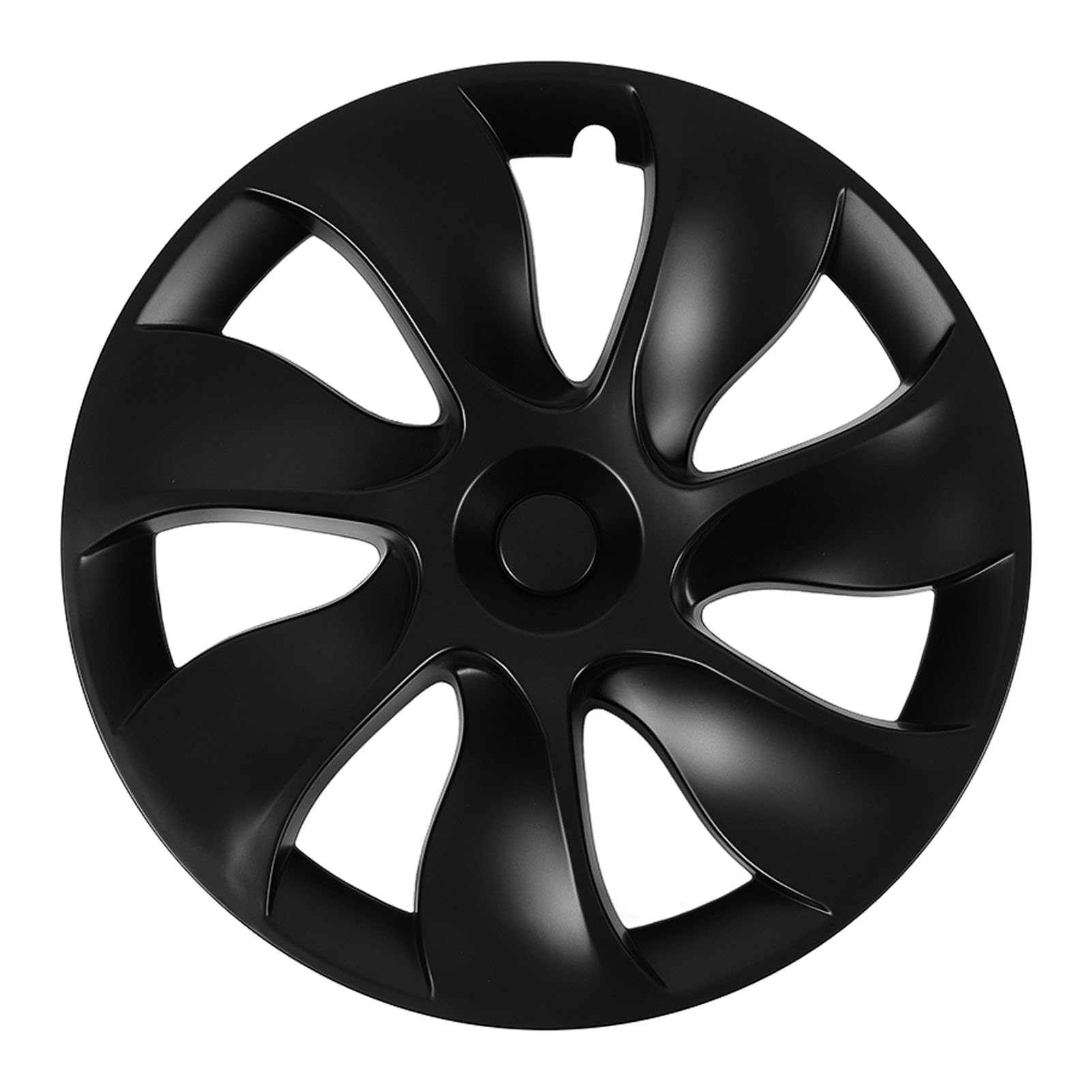 Radnabenkappe mit Vollständiger Abdeckung, 19 Zoll, Mattschwarz, Passend für Model Y 2020–2023, Installation mit Vollständigem Schutz, Wasserdichtes ABS-Material (Symmetrisch) von Kavolet