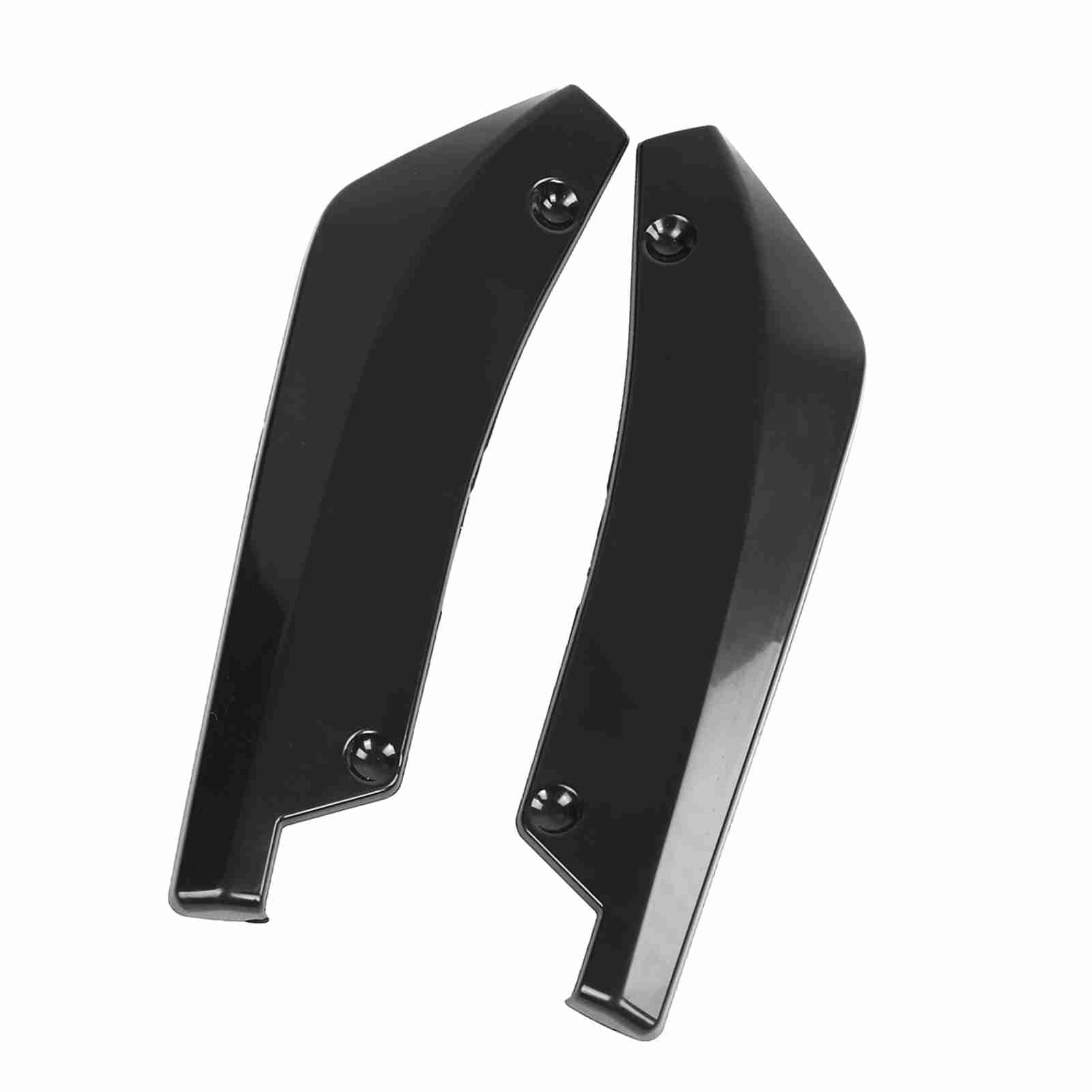 Universalauto Modifizierte Hintere Stoßfänger Canard Diffusor Spoiler Lippensplitterflossen, Absorbiert Aufprall, Verhindert Kratzer, Einfach zu Installieren (Schwarz) von Kavolet