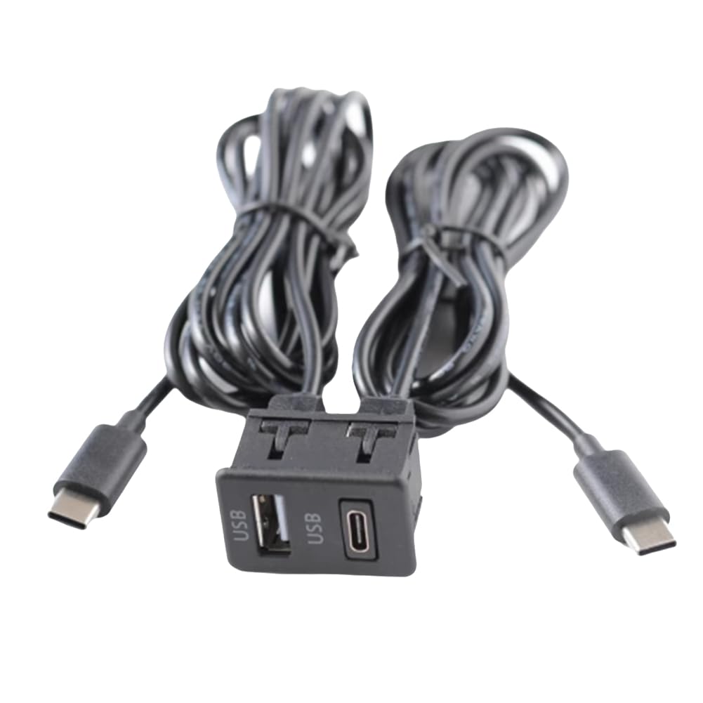 Kayfg Auto-Android-Navigationsmaschine mit Doppeltem Type-C-Eingang für USB+USB-C-Schnittstellenpanel-Verlängerungskabel-Adapterpanel Kayfg Auto-Android-Navigationsmaschine mit Doppeltem Type-C-Eingang für USB+USB-C-Schnittstellenpanel-Verlängerungskabel-Adapterpanel von Kayfg