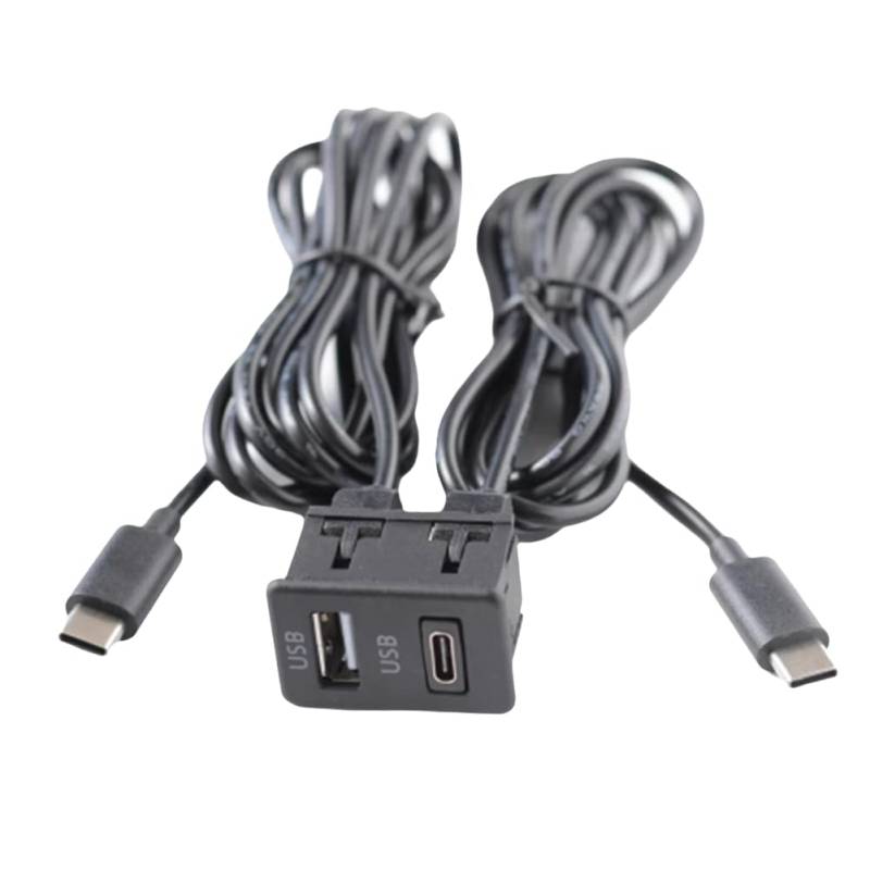 Kayfg Auto-Android-Navigationsmaschine mit Doppeltem Type-C-Eingang für USB+USB-C-Schnittstellenpanel-Verlängerungskabel-Adapterpanel von Kayfg