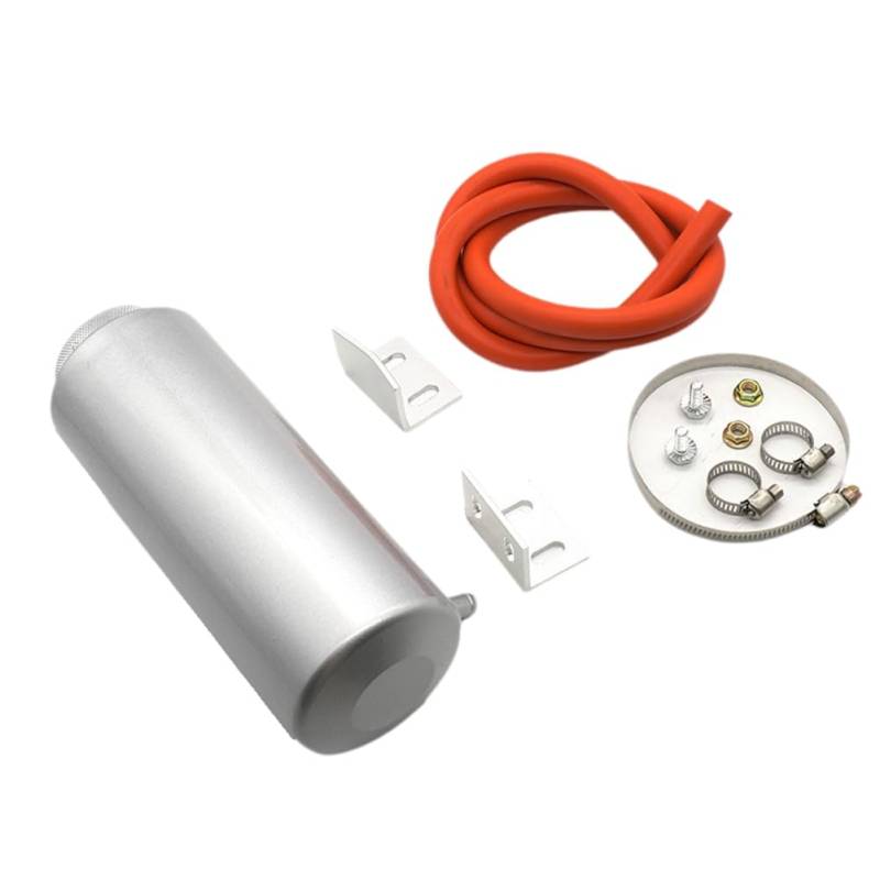 Kayfg Auto-Modifikationsteile Universal 800ml Kühler Kühlmittel Wassertank Kühlmittel Ausgleichsbehälter Zusatzwassertank Silber von Kayfg