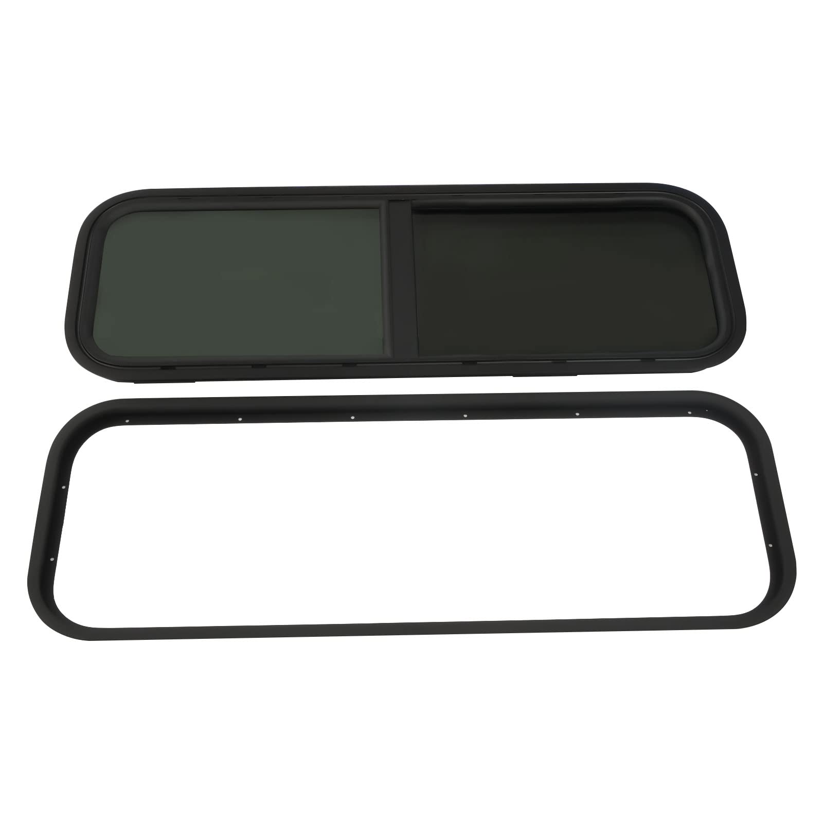 Caravan Seitenfenster, Wohnmobilfenster, Getönt Schiebefenster, Wohnmobil Fenster, RV Camper-Fenster Moskitoschutz UV-beständiges Gehärtetes Glas für Wohnmobile, Anhänger, Pickups (900x 300 mm) von Kazafa