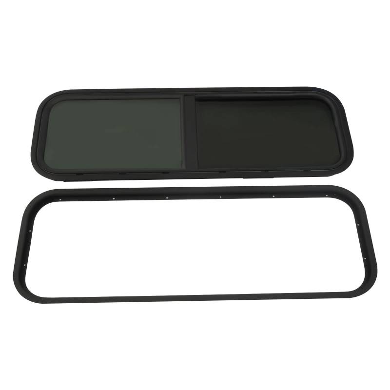 Caravan Seitenfenster, Wohnmobilfenster, Getönt Schiebefenster, Wohnmobil Fenster, RV Camper-Fenster Moskitoschutz UV-beständiges Gehärtetes Glas für Wohnmobile, Anhänger, Pickups (900x 300 mm) von Kazafa