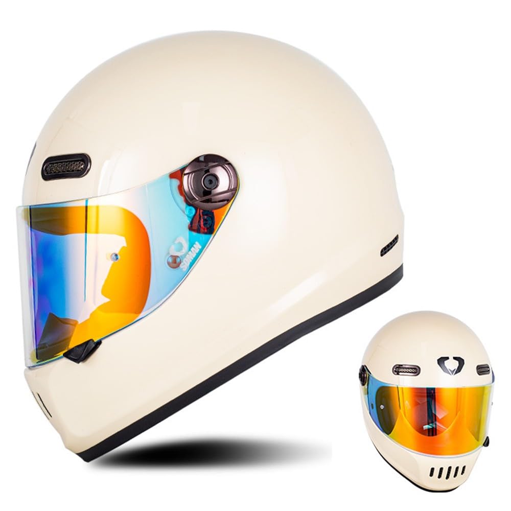 Kcolic Integralhelm Für Motorräder Mit ECE-Zulassung Und Reserviertem Bluetooth Steckplatz, Leichter Und Langlebiger Motorrad-Straßenfahrradhelm Für Erwachsene G,XX-Large Kcolic Integralhelm Für Motorräder Mit ECE-Zulassung Und Reserviertem Bluetooth Steckplatz, Leichter Und Langlebiger Motorrad-Straßenfahrradhelm Für Erwachsene G,XX-Large von Kcolic