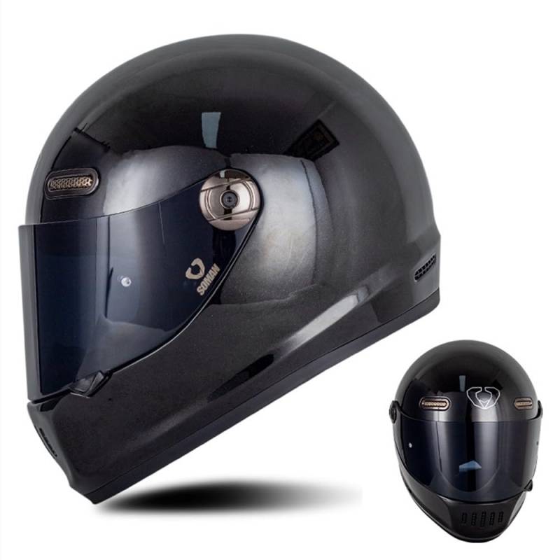 Kcolic Integralhelm Für Motorräder Mit ECE-Zulassung Und Reserviertem Bluetooth Steckplatz, Leichter Und Langlebiger Motorrad-Straßenfahrradhelm Für Erwachsene I,Small von Kcolic