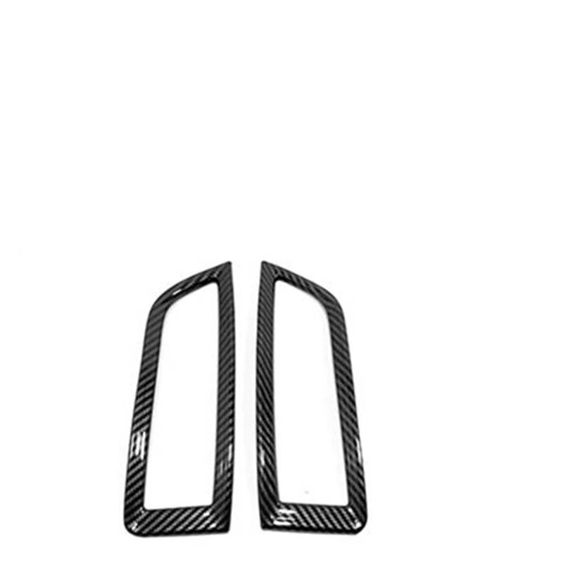 Panel Dekorabdeckung ABS-Kohlefaser Für Ford Für Edge 2018 2019 2020 LHD Türfensterglas Lift Control Switch Panel Cover Trim Aufkleber Auto Styling Abdeckung Trim(Middle air Outlet) von Kdbcet