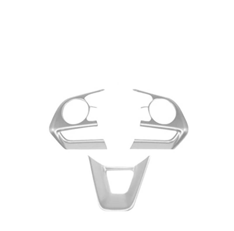 Panel Dekorabdeckung Auto-Lenkrad-Tastenverkleidungsaufkleber Für Toyota Für RAV4 XA50 Für Corolla E210 2019 2020 2021 2022 2023 2024 Abdeckung Trim(Silber) von Kdbcet