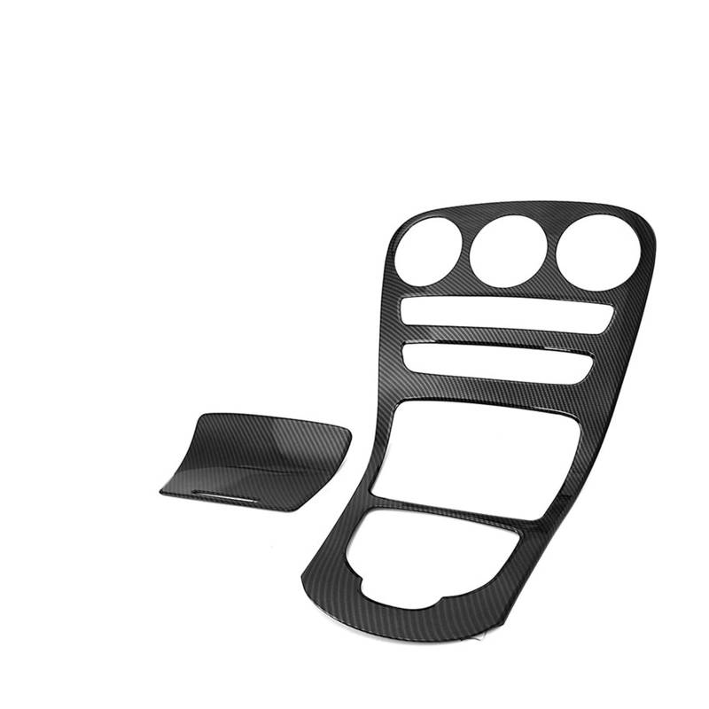 Panel Dekorabdeckung Auto Mittelkonsole Panel Abdeckung Trim Für Benz C-Klasse W205 C180L C200 C300 2015 2016 2017-2018 ABS Carbon Faser Aufkleber Dekoration Abdeckung Trim(No Clock) von Kdbcet