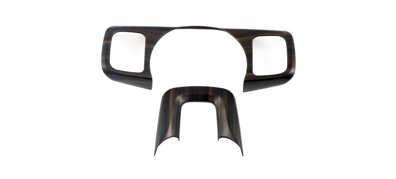 Panel Dekorabdeckung Auto Zubehör Für GWM Für Tank 300 2020 2021 2022 2023 2024 ABS Innen Lenkrad Dekoration Trim Abdeckung 2 Stück Abdeckung Trim(Wood Grain) von Kdbcet