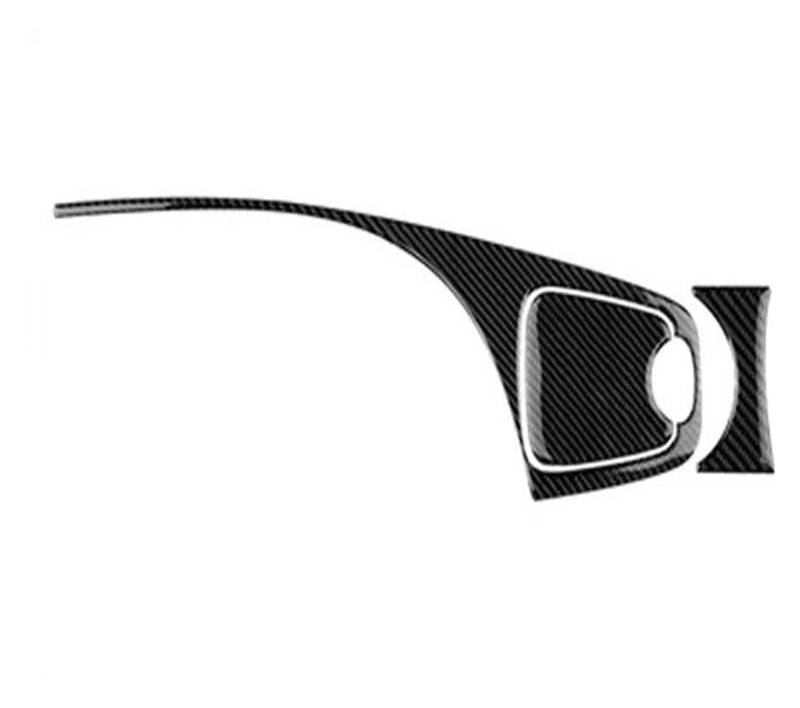Panel Dekorabdeckung Echt Weichen Carbon Für Toyota Für Prius 2010 2011 Zubehör Innenausstattung Auto Center Wasser Tasse Halter Abdeckung Aufkleber Abdeckung Trim(Black 01) von Kdbcet