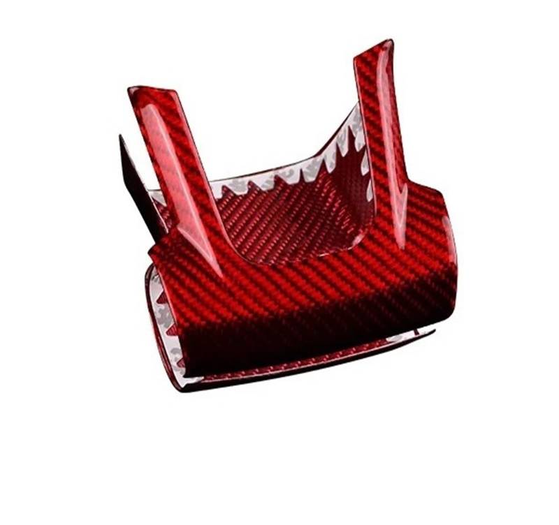 Panel Dekorabdeckung Echte Hartkohlefaser-Aufkleber Für FIAT Für 500 Für Abarth 595 695 2008–2014 2015 2016 2017 2018 2019 2020 2021 2022 2023 Auto-Innenraum Abdeckung Trim(Bottom Frame Red) von Kdbcet