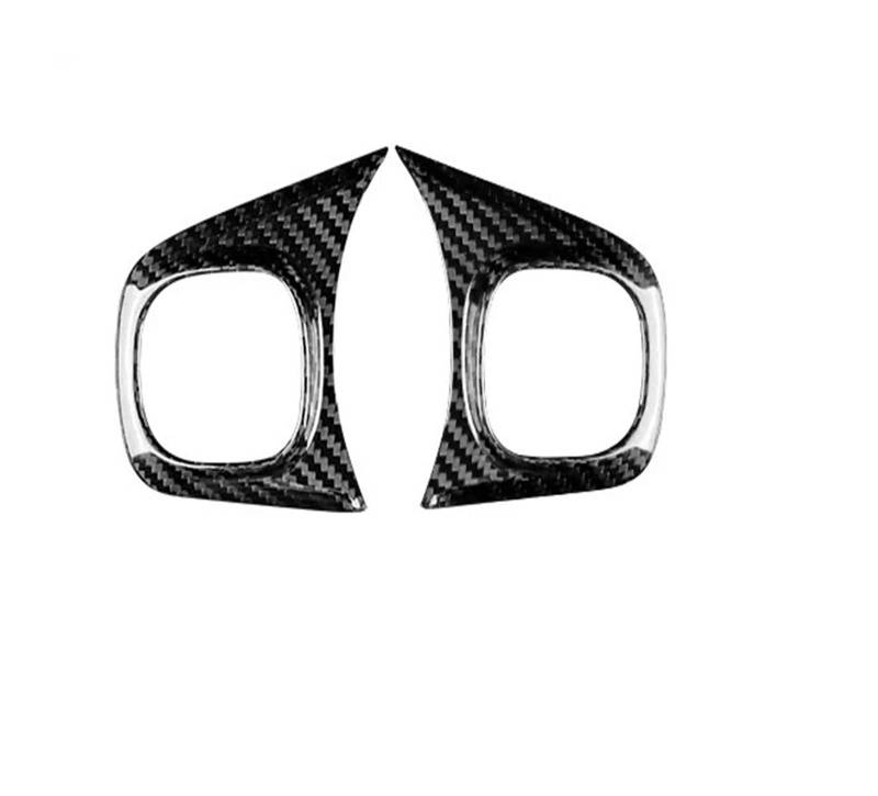 Panel Dekorabdeckung Echte Hartkohlefaser-Aufkleber Für FIAT Für 500 Für Abarth 595 695 2008–2014 2015 2016 2017 2018 2019 2020 2021 2022 2023 Auto-Innenraum Abdeckung Trim(Type A Button BK) von Kdbcet