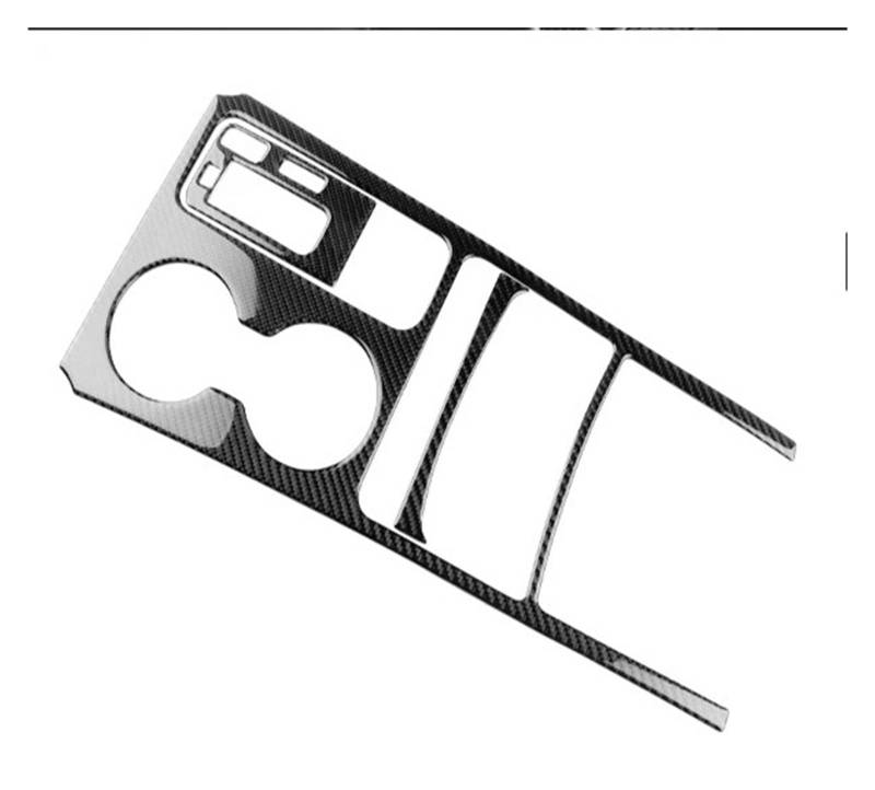 Panel Dekorabdeckung Echte Weiche Carbon-Faser-Aufkleber Für Kia Für Stinger 2019 2020 2021 2022 2023 LHD RHD Auto Central Gear Shift Panel Trim Zubehör Abdeckung Trim(for RHD Black Carbon) von Kdbcet