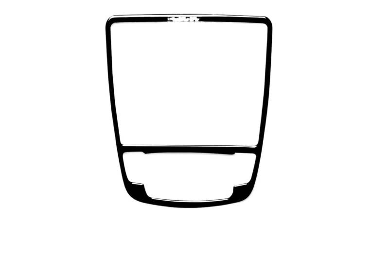 Panel Dekorabdeckung Für A6 S6 C7 A7 S7 4G8 2012-2018 Autozubehör Kunststoff Schwarz Innen One Touch Start Panel Getriebe Panel Trim Aufkleber Abdeckung Trim(Outer Frame) von Kdbcet