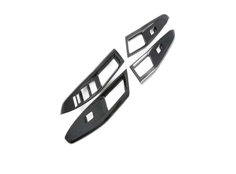 Panel Dekorabdeckung Für Changan CS55 Plus 2022 2023 ABS Carbon Fiber Getriebe Shift Panel Fenster Schalter Abdeckung Trim Wasser Tasse Halter Auto Zubehör Abdeckung Trim(Window Switch LHD) von Kdbcet