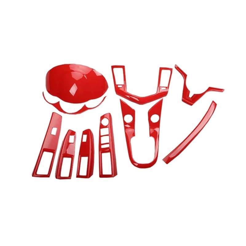 Panel Dekorabdeckung Für Chevy Für Chevrolet Für Cruze 2009 2012 2013 2014-2015 ABS Auto rot Stil Zubehör Innen Dekoration trimmt Aufkleber Styling Abdeckung Trim(Type MT 10 Piece) von Kdbcet