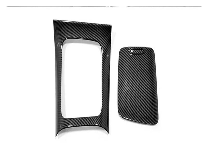 Panel Dekorabdeckung Für Für Benz C Klasse 2022 2023 ABS Carbon/Schwarz Auto Schalttafel/Vordere Armlehne Box Panel Abdeckung Trim Lnterior Zubehör Abdeckung Trim(Shift Panel 1) von Kdbcet