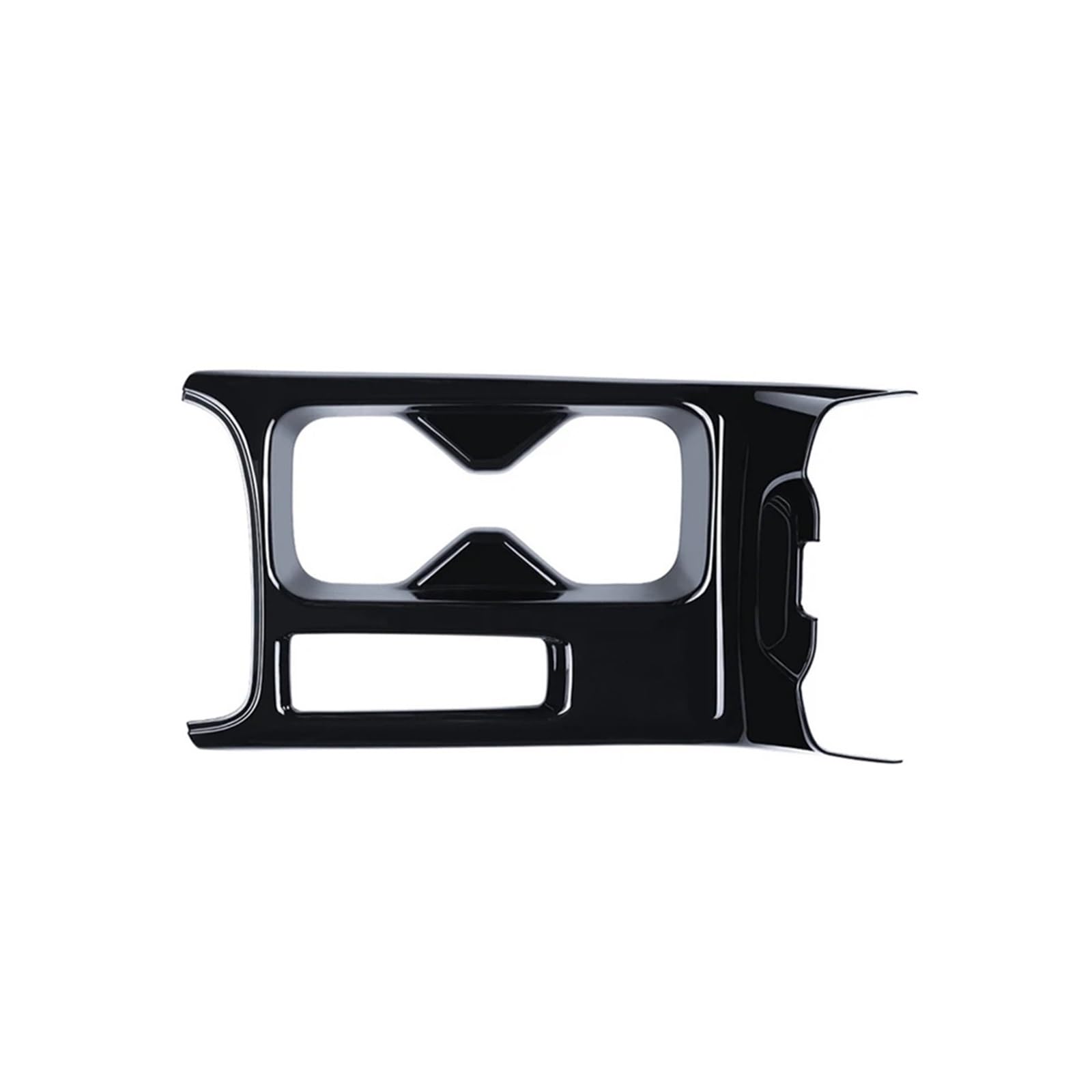 Panel Dekorabdeckung Für HRV HR-V Für Vezel 2021 2022 LHD Auto Carbon Fiber Center Konsole Wasser Tasse Halter Dekoration Abdeckung Trim Tür Armlehne Abdeckung Trim(Bright Black) von Kdbcet