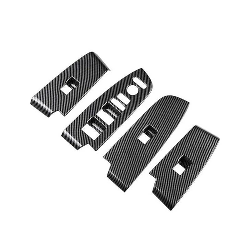 Panel Dekorabdeckung Für HRV HR-V Für Vezel 2021 2022 LHD Auto Carbon Fiber Center Konsole Wasser Tasse Halter Dekoration Abdeckung Trim Tür Armlehne Abdeckung Trim(Carbon Fiber Pattern) von Kdbcet