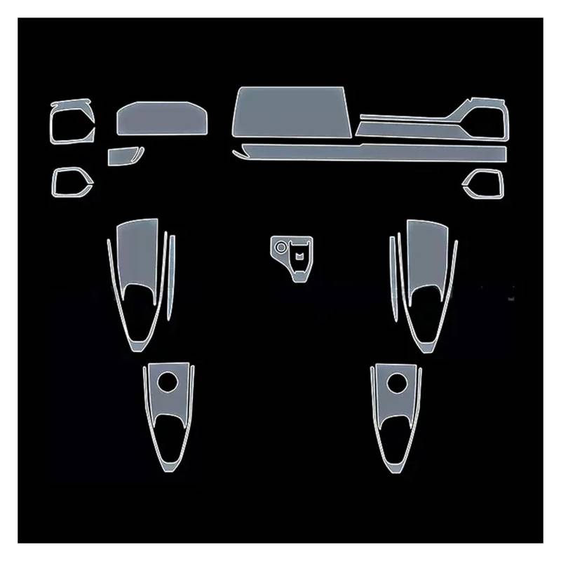 Panel Dekorabdeckung Für Haval H3 2024 Auto Center Console Transparente Aufkleber Navigation Outlet Panel Schutz Film TPU Innen Zubehör Abdeckung Trim von Kdbcet