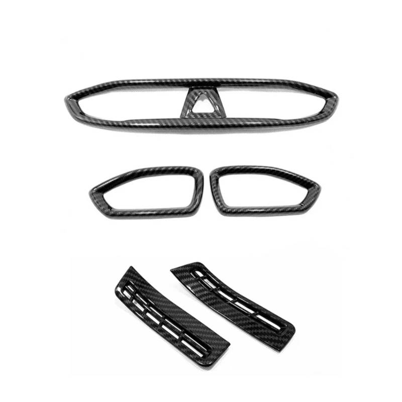 Panel Dekorabdeckung Für Hyundai Für Santa Fe 2019 2020 Carbon Fiber Innen Zubehör Fensterheber Schalter Taste Abdeckung Borte Tür Armlehne Panel Rahmen Abdeckung Trim(Outlet Cover 5 Piece) von Kdbcet