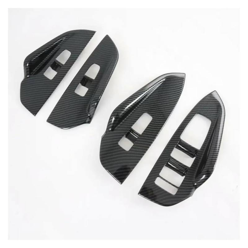 Panel Dekorabdeckung Für KIA Für Optima K5 2020-2023 2024 Auto Getriebe Shift Panel Abdeckung Trim Türgriff Fenster Schalter Lift Aufkleber ABS Innen Zubehör Abdeckung Trim(High Configuration) von Kdbcet