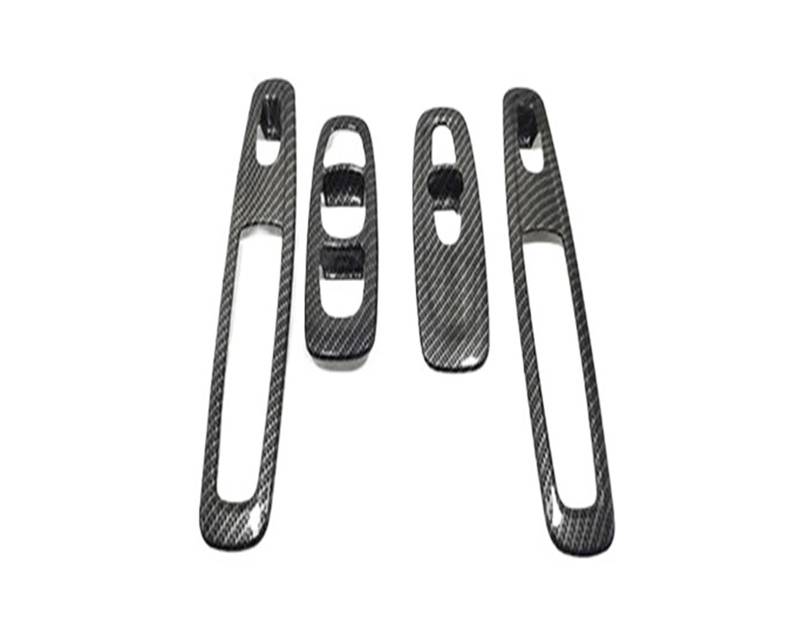 Panel Dekorabdeckung Für Kadjar 2015 2016 2017 2018-2019 ABS Carbon Fiber Matt Auto Schaltknauf Rahmen Panel Abdeckung Trim Styling Aufkleber Zubehör Abdeckung Trim(Glass Switch) von Kdbcet
