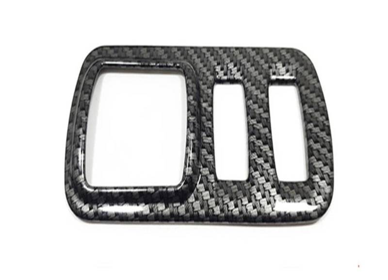 Panel Dekorabdeckung Für Kadjar 2015 2016 2017 2018-2019 ABS Carbon Fiber Matt Auto Schaltknauf Rahmen Panel Abdeckung Trim Styling Aufkleber Zubehör Abdeckung Trim(Headlight Switch) von Kdbcet