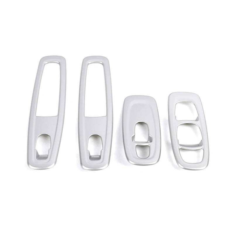 Panel Dekorabdeckung Für Kadjar 2015 2016 2017 2018-2019 Innentür Armlehne Fensterheber Schalter Taste Panel Abdeckung Trim Auto Interior Styling Refit Abdeckung Trim(Matte Silver) von Kdbcet