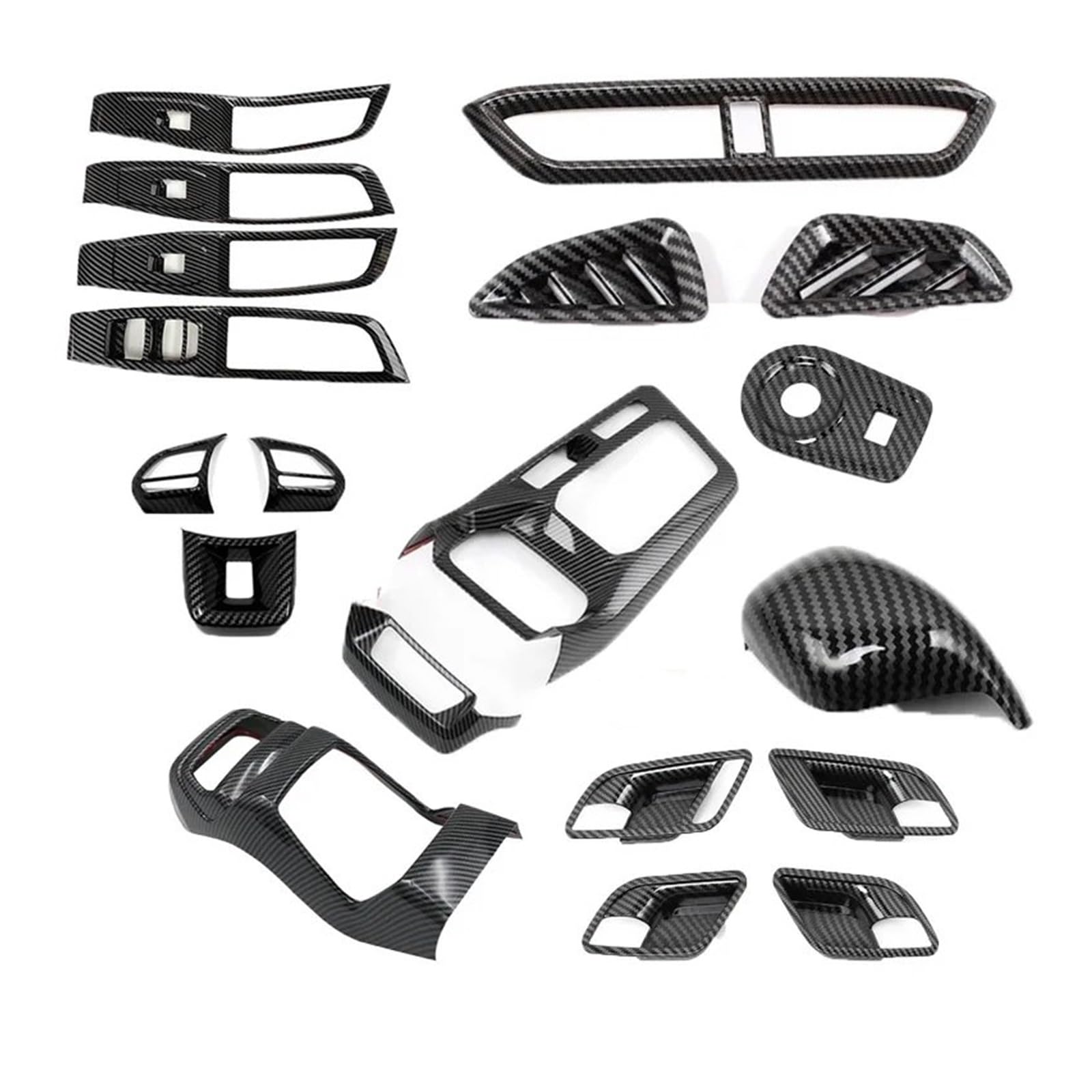 Panel Dekorabdeckung Für MG GT MG 5 2022 2023 Carbon Look Zierleiste Innenausstattung Autozubehör Fensterheber Mittelkonsole Getriebeverkleidung Innengriff Luftverkleidung Abdeckung Trim(All set 1.5L) von Kdbcet